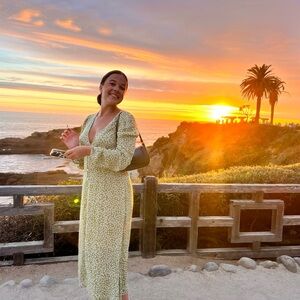 Billabong Green Floral Maxi Dress